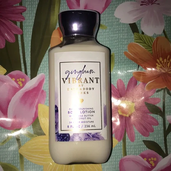 NWT Bath & Body Works Gingham Vibrant Daily Nourishing Body Lotion 8 fl oz - Picture 3 of 4